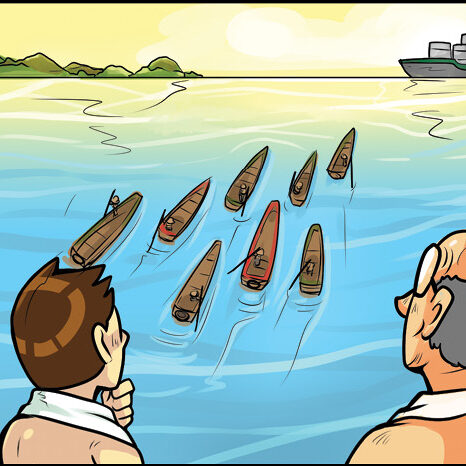 a boats rushing out pg82